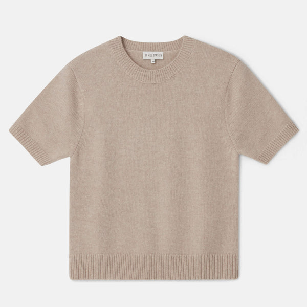 Olga Sand -  a classic round neck t-shirt